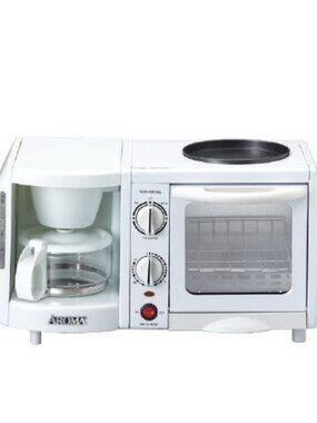 Aroma 3in1 Mini Toaster Oven Coffee Maker Gridd